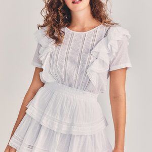 White LoveShack Mini Natasha Dress